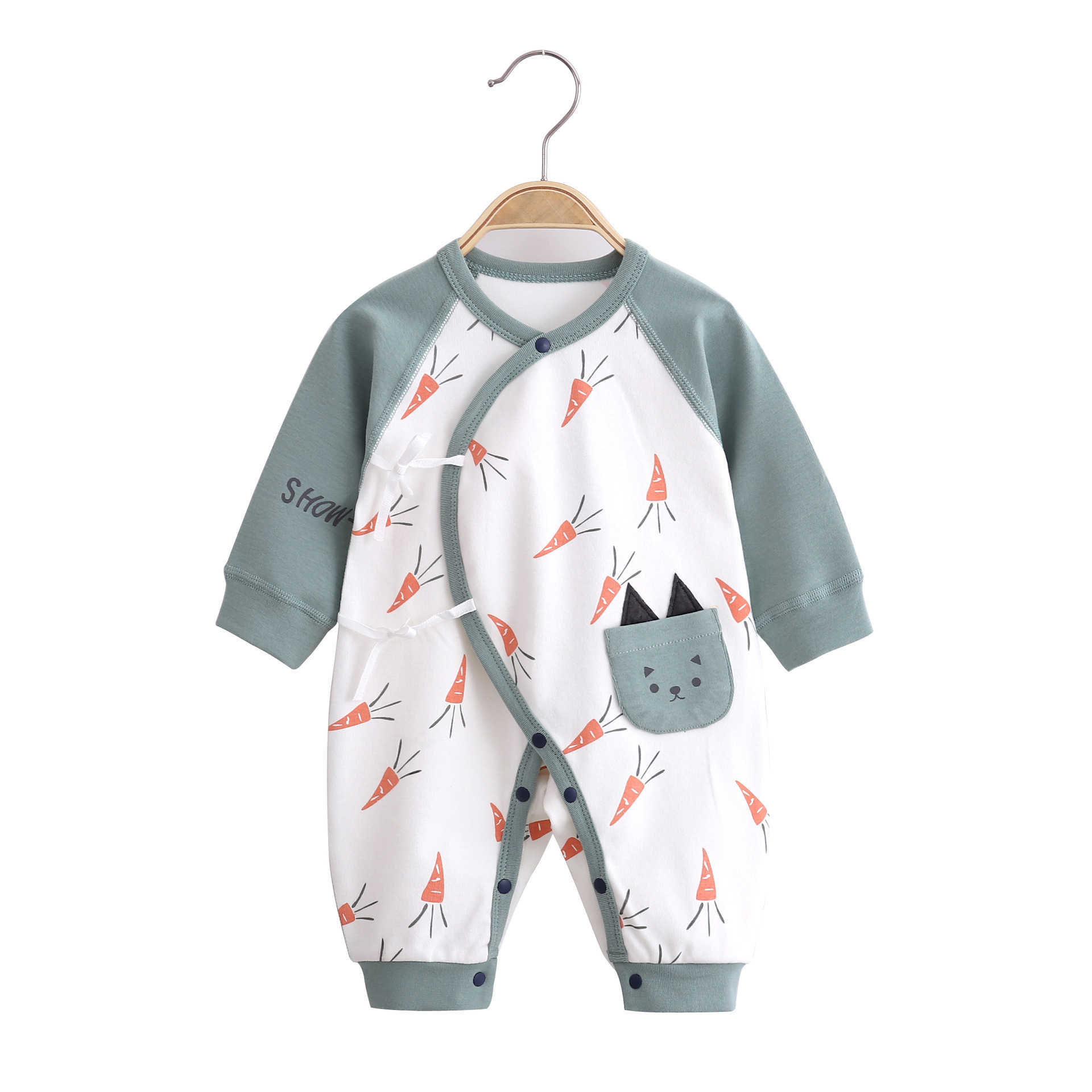 

Baby Suit born Clothes Baby Autumn Cotton Long-Sleeved Baby Girl Boneless Rompers toddler girl Spring clothes 210722, 01