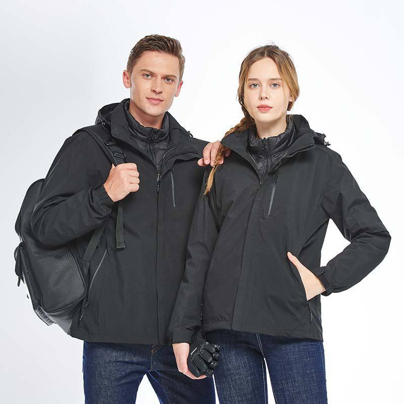 

2021 outdoor lovers' three in one moisture permeable warm coat, Female pink