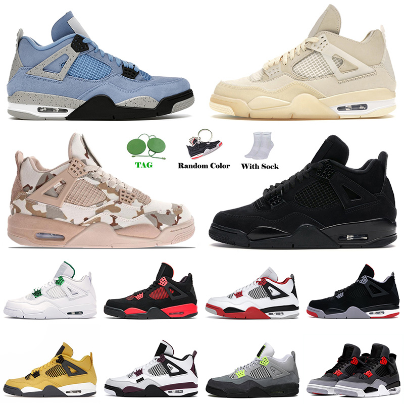 

Top Quality 2021 Authentic Basketball Shoes 4 4s Men Women Jumpman Black Cat Veterans Day Sail Univeristy Blue Taupe Haze Trainers Sneakers 36-47, C13 40-47