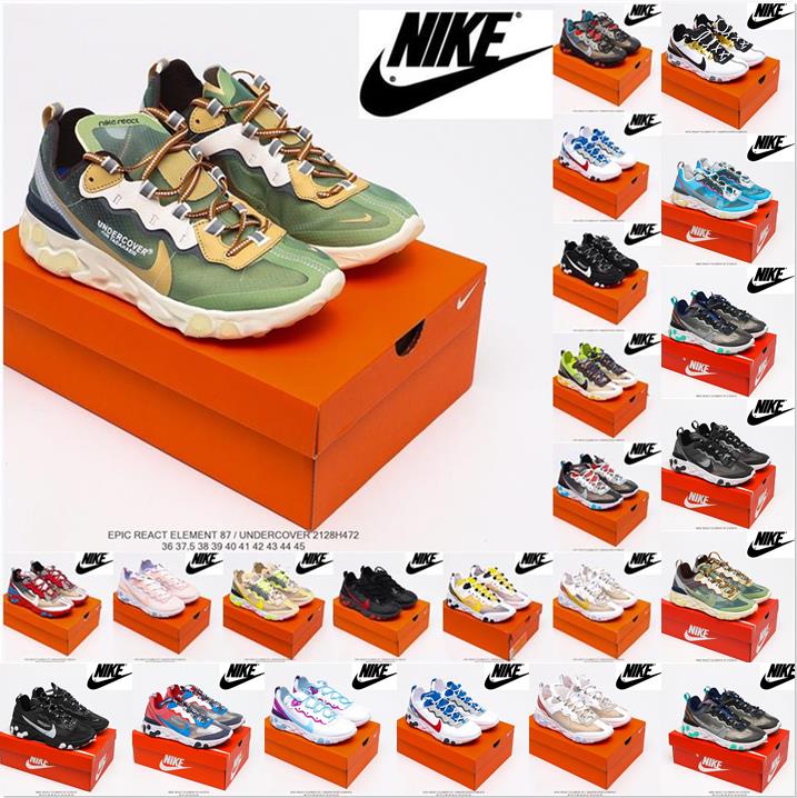 

Nike Upcoming React Element 87 Running Shoes Translucent Series Avant-Garde type N354 Phantom Art3mis Honeycomb Schematic men women trainers sports sneakers