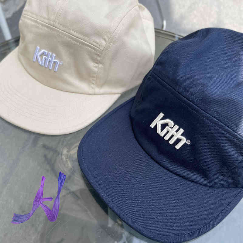 

Kith Caps High Embroidery Baseball Cap Men's Women's Adjustable Street Tide Wild Couple Hat, Lengsuanling-white