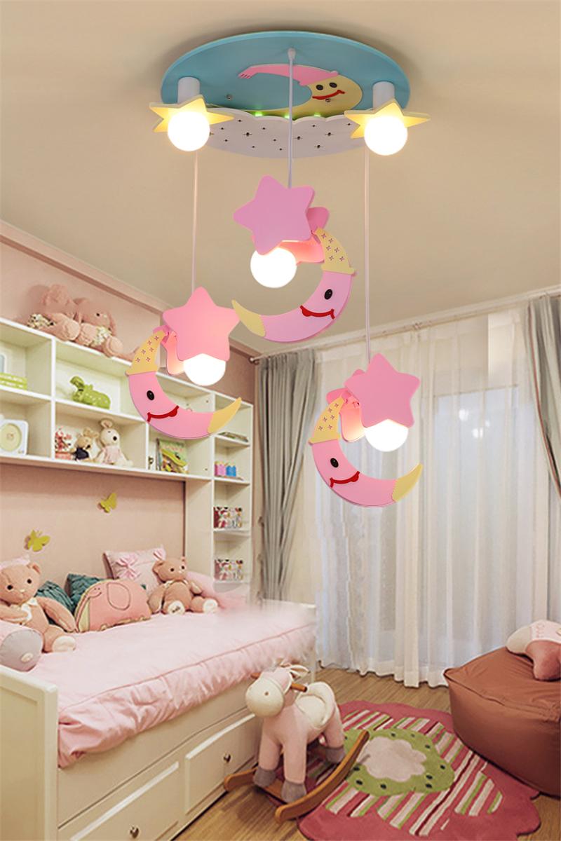 

Ceiling Lights Cartoon Moon Children's Room Lamp Boy Girl Bedroom Kindergarten Indoor Playhouse Lighting Baby Lamps