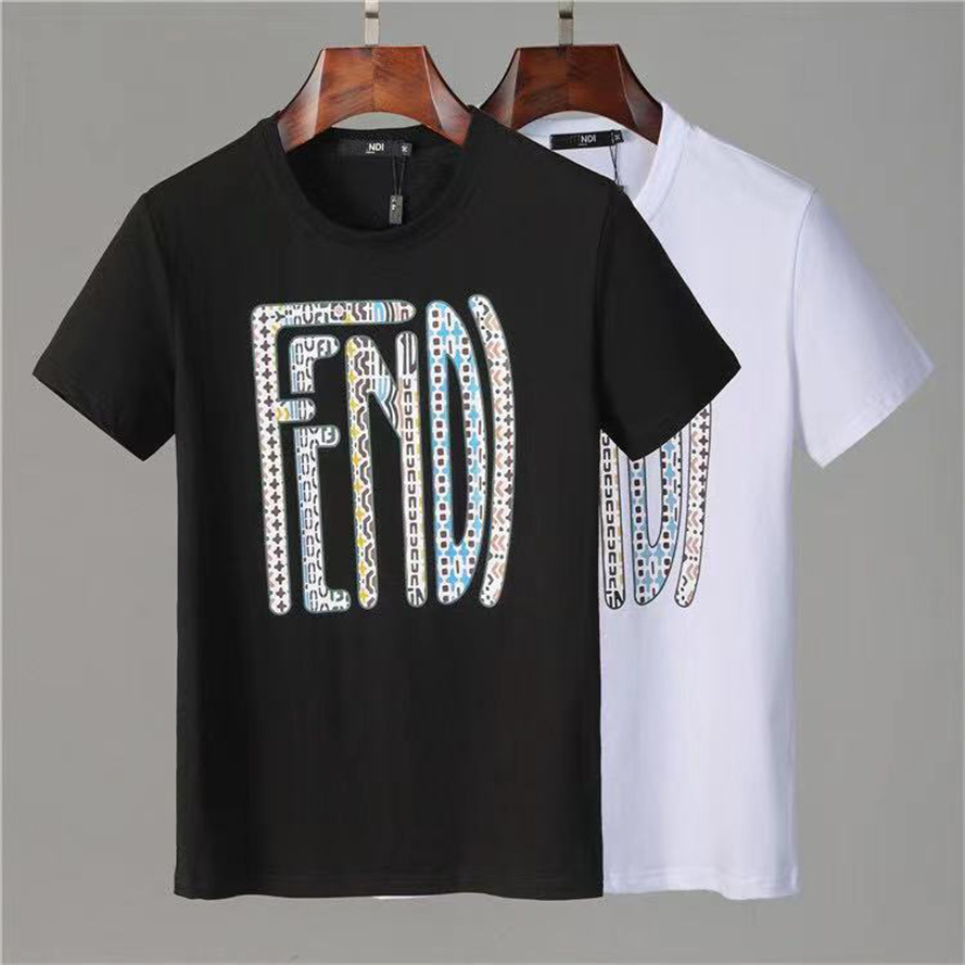 2021High-end summer fashion Men&#039;s Tees & Polos letter print embroidered pattern short-sleeved top M-3XL-image-709108189