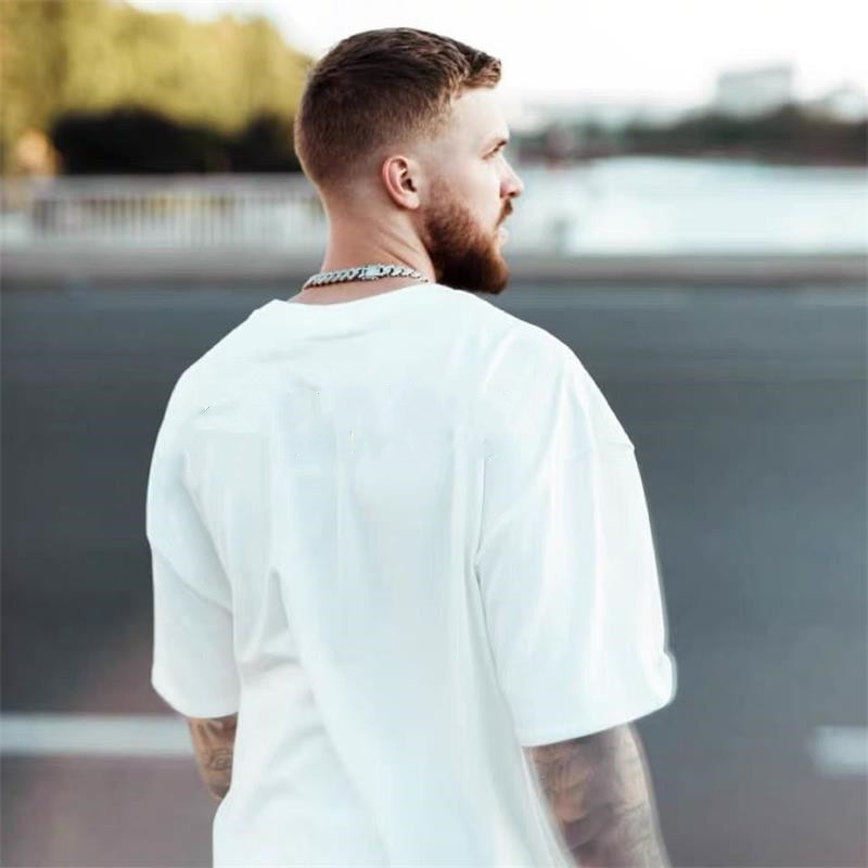 

Mens designer t shirt luxury personality fashion Embroidery Hip hop Contrast brand Trend man woemns clothes size s-xl, White;black