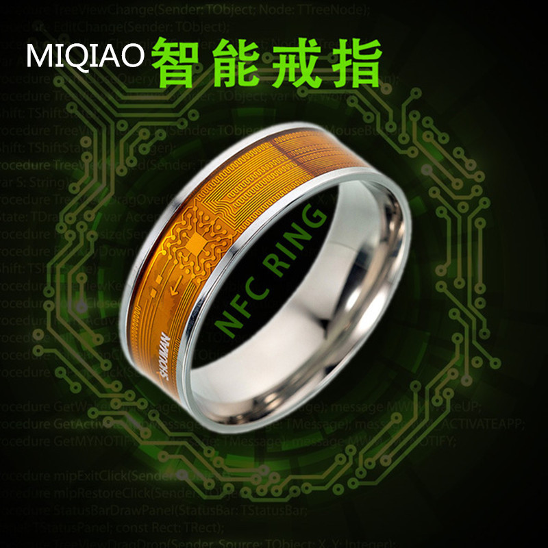 

rings NFC multi function smart, wearable finger digital ring connected to Android mobile device