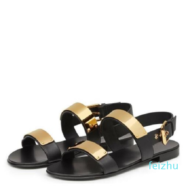 

Non-slip Beach Shoes Flat Sandals Tide Casual Leather Slippers Man Gladiator, Slipper