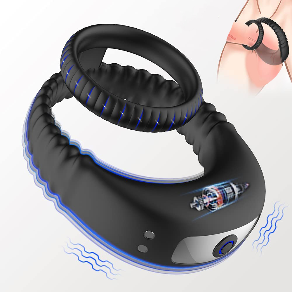 

Upgrade Wearable Resonance Massager with Lock Ball Ring Delay Your Pleasure Time with 10 Modes Satisfy Different Female Desire