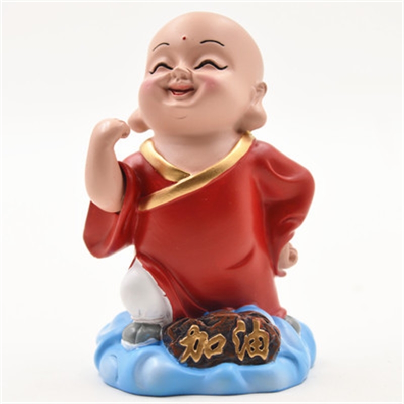 

Clay figurine Zhang desktop recruit wealth, little monk decoration ensure safety, car interior ornaments