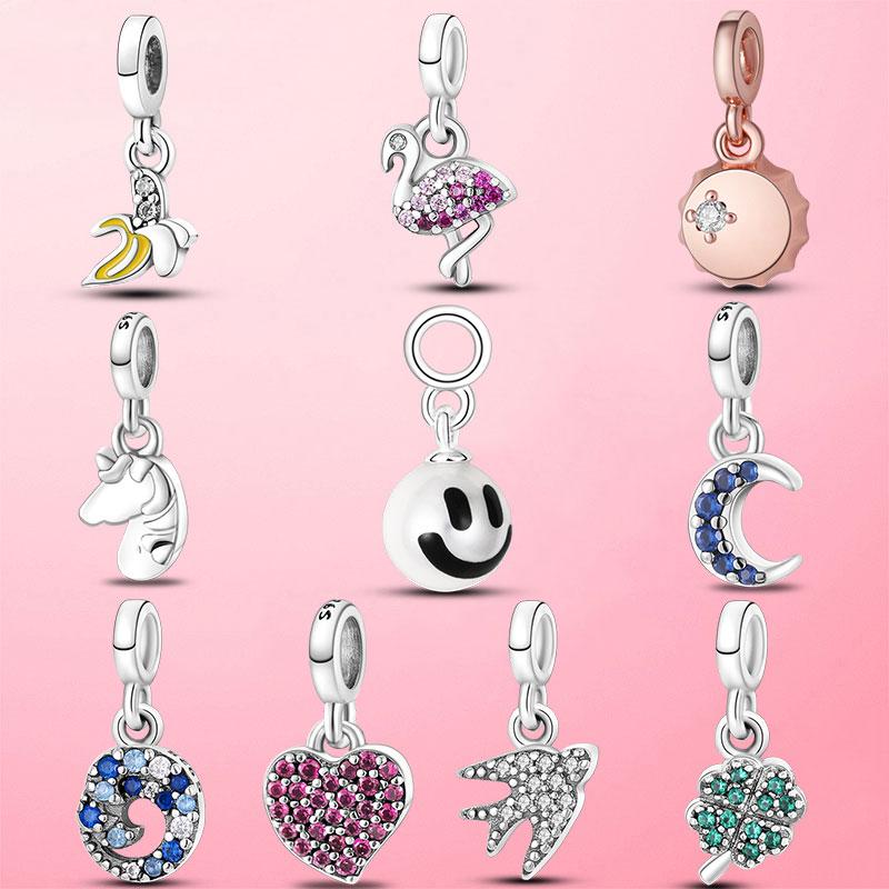 

Other Silver Color My Starfish Star Waves Four-leaf Clover ME Pendant Bead Charm Fit Original Bracelet DIY Jewelry