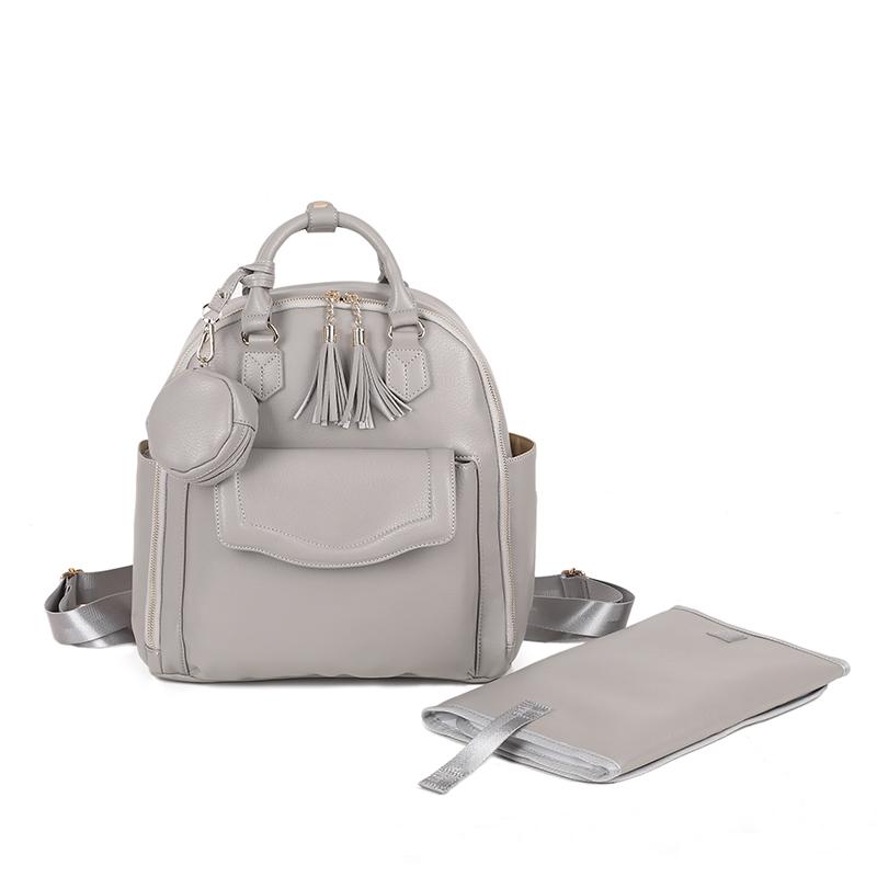 

Diaper Bags Mummy Maternity Nappy Large Capacity Travel Designer Nursing Backpack With Pacifier Bag For Baby Care, Gray