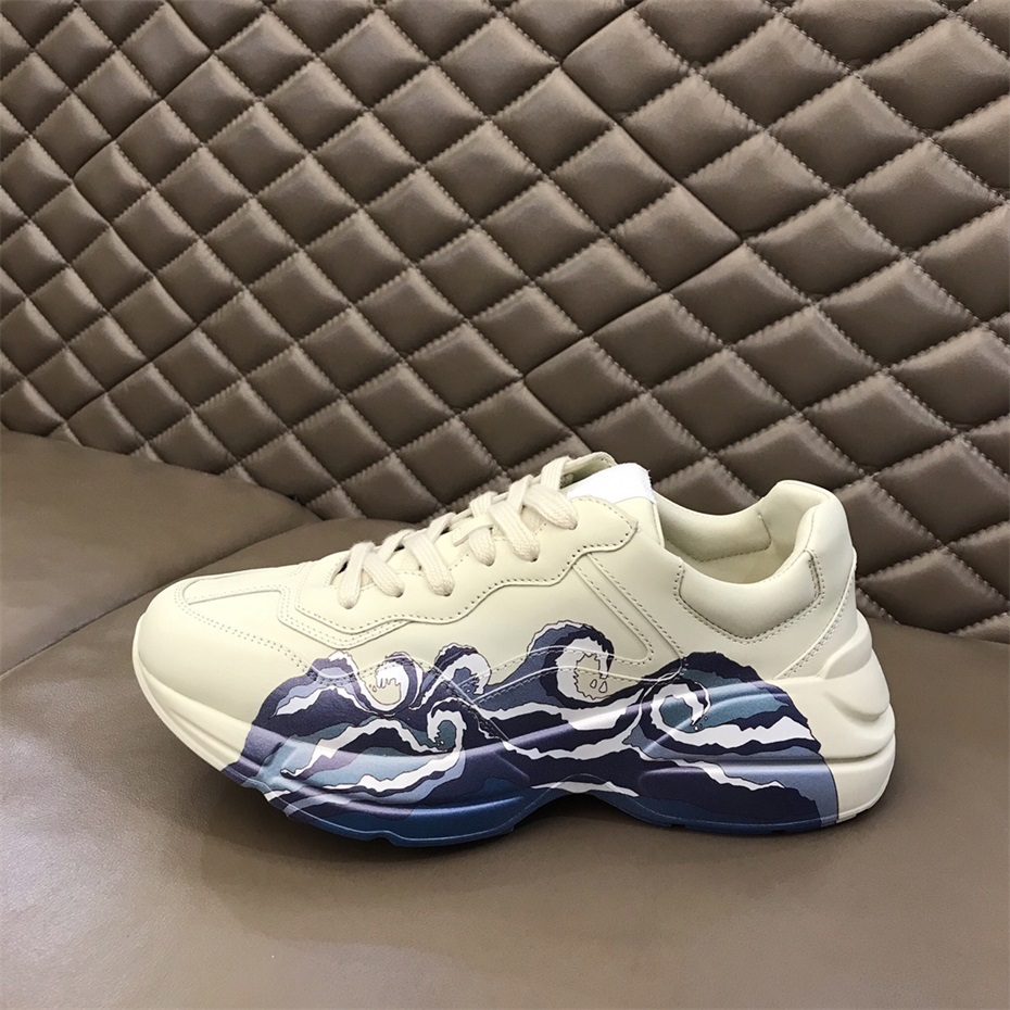 

Luxury Designer Women Man Causal Shoes Classical Triple S Old Dad Shoe Leather Thick Soled Unisex Trainers Top Quality Height-increasing Sneakers, Black