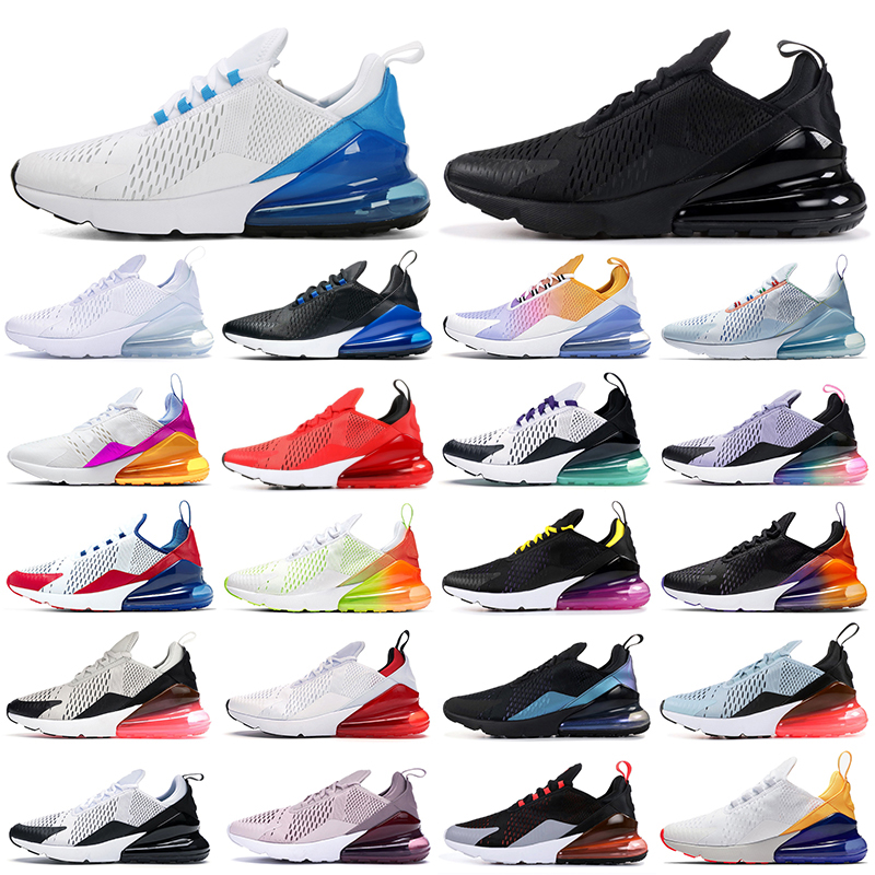

270 Running Shoes Triple Black White Red Women Men Chaussures Bred Be True Barely Rose 270S Mens Trainers Outdoor Sport Sneakers