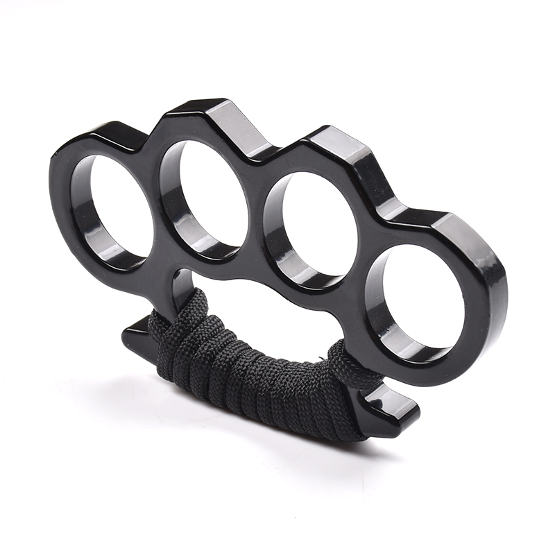 

Silver Black Thickness Steel Brass Knuckle Dusters Self Defense Personal Security Women's and Men's self-defense Pendant