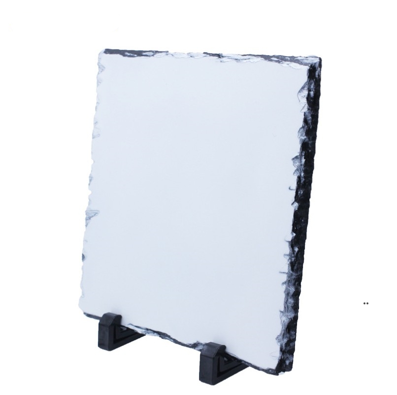 

Creative decoration Sublimation Slates tiles rock painting DIY thermal transfer photo frame Heat lithograph natural Arts sea ship FWE8672