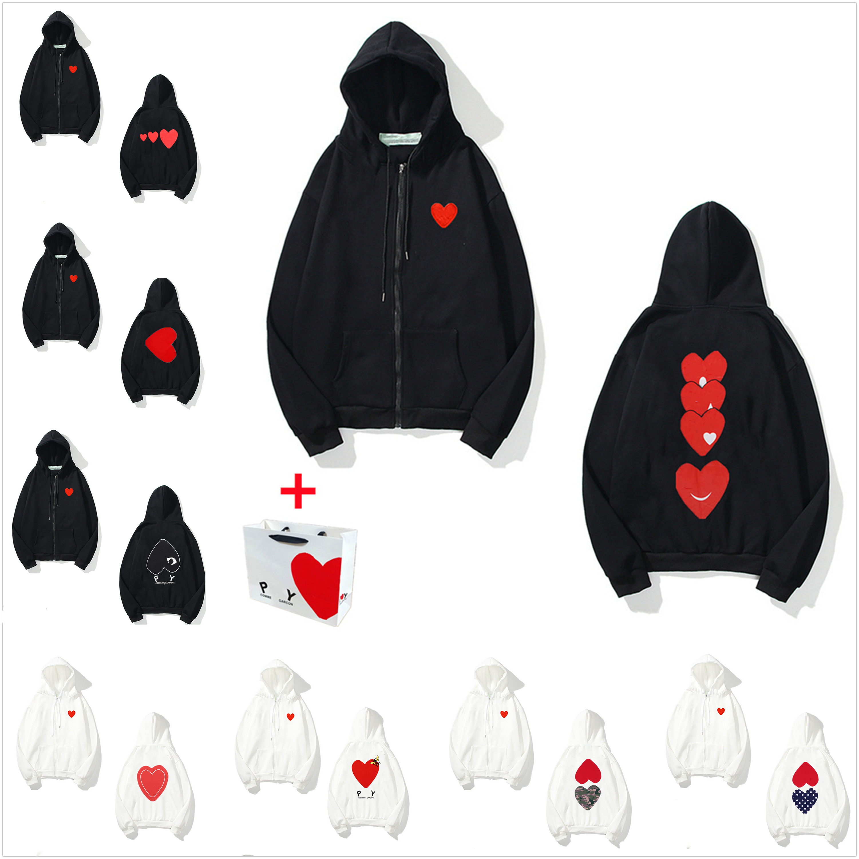 

Men Hoodies Womens Sweatshirt High Quality Cotton Tops with Labels Hip Hop Letters Printed Long Sleeves Bring tote bag 0101, 1pcs button