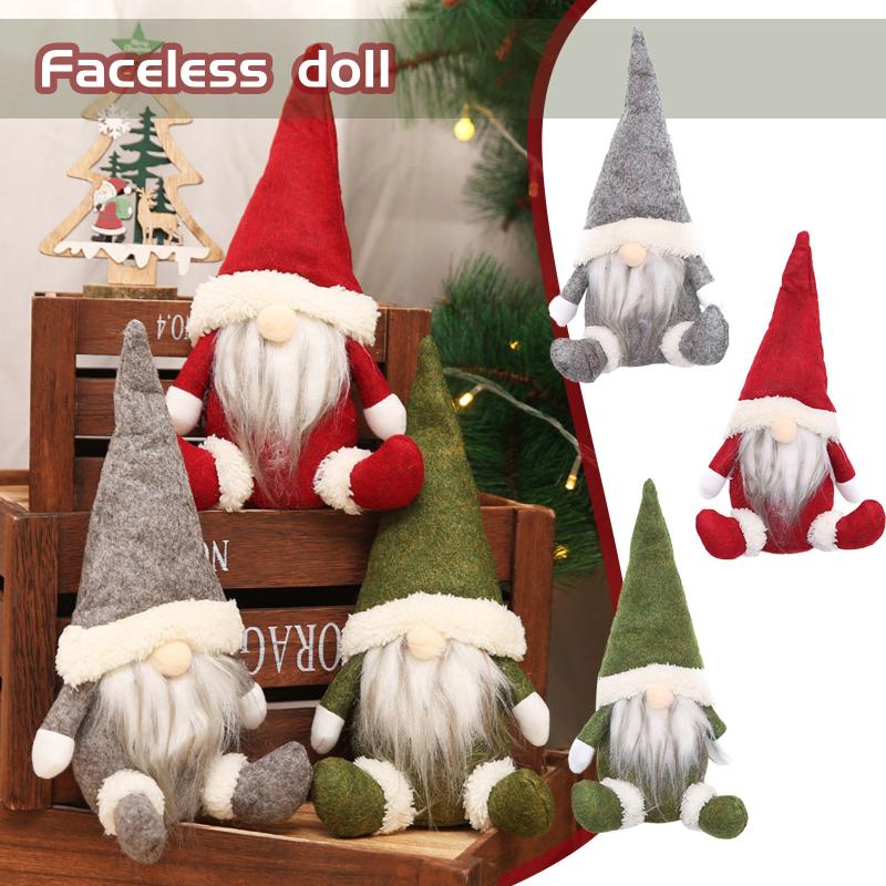 

Christmas Decorations Plush Toys Gnome Doll Ornament Faceless Dwarf Decorationnavidad Merry For Home Natal