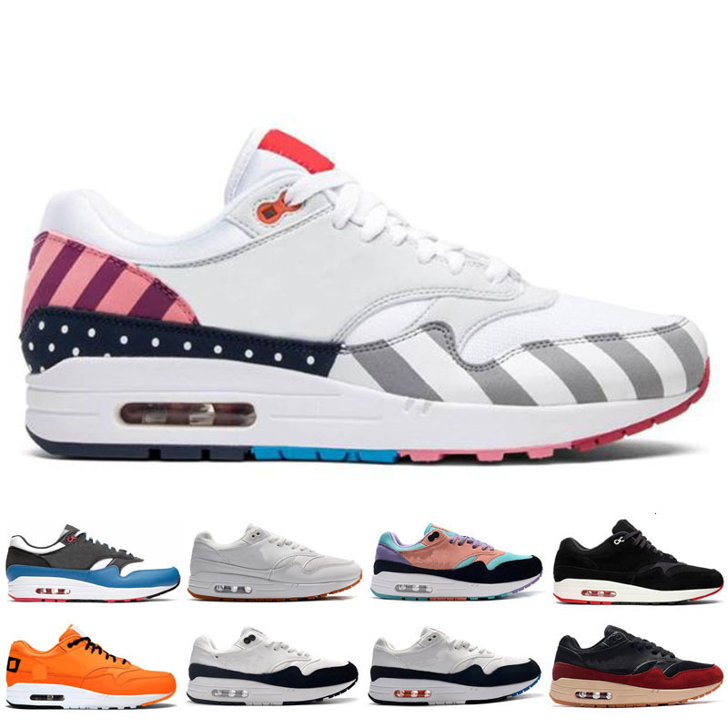 

Fashion 1 DLX ATMOS Mens Traniers Running Shoes Animal Pack 1s 87 Leopard Men Women fashion Athletic Zapatos Trainers 36-45