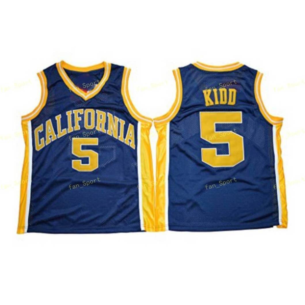 

Mens California Golden Bears Jason Kidd College Basketball Jerseys Vintage #5 Jason Kidd Home Blue Stitched Basketball Shirts -XXL, As