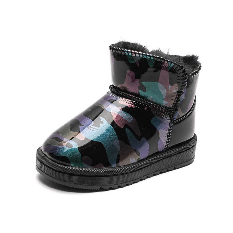

Kids Boots Children Shoes Girls Boys Footwear Autumn Winter Baby Snow Boot Leather Waterproof Warm B8988, Green