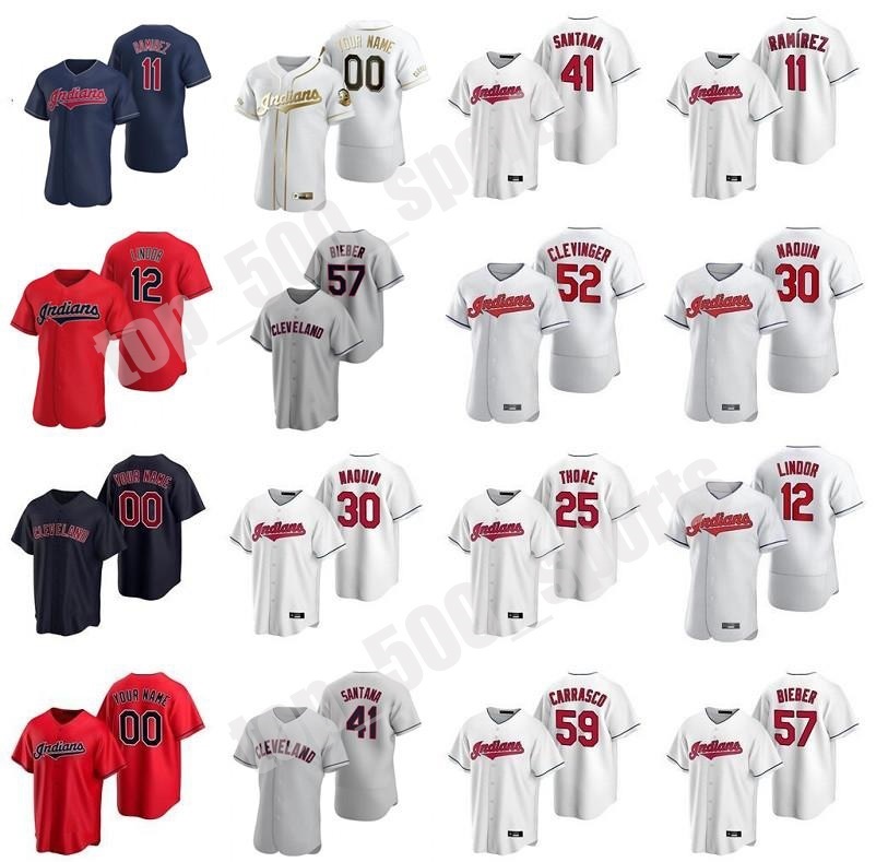 

2021 Cleveland Men Women kids Francisco Lindor Indians jersey Jose Ramirez Roberto Perez Shane Bieber Franmil Reyes Mercado Baseball Jerseys Go, Blue;black