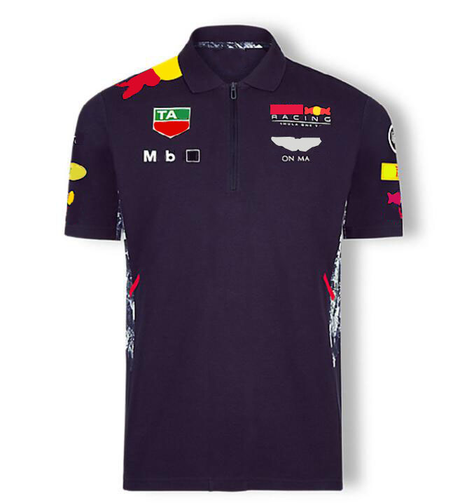 

F1 Formula One racing suit car team logo factory uniform POLO short-sleeved T-shirt men and women can be customized 2021