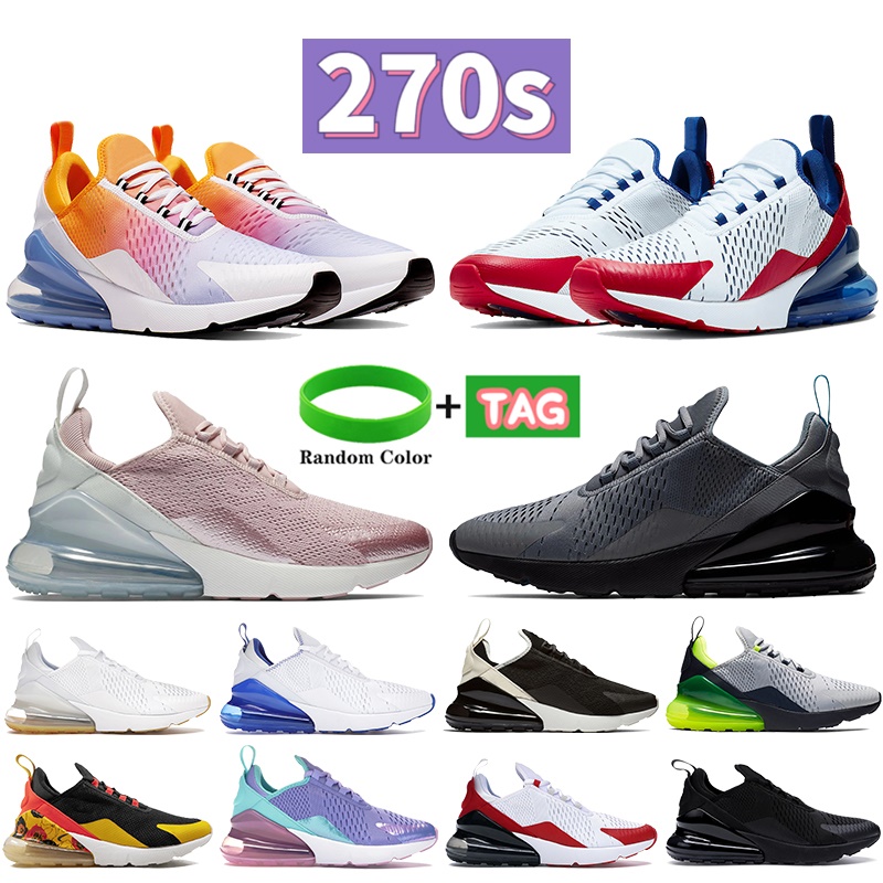 

Fashion 270s running shoes white royal gum anthracite USA cool grey blue fury black bone tea berry platinum volt men women sneakers trainers, Bubble wrap packaging