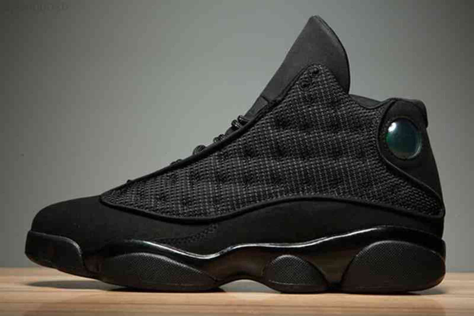 

High Qaulity 13s OG Black Cat Shoes 3M Reflect For Big kids Women Men Sports Training Sneakers Blackcat, As photo 5