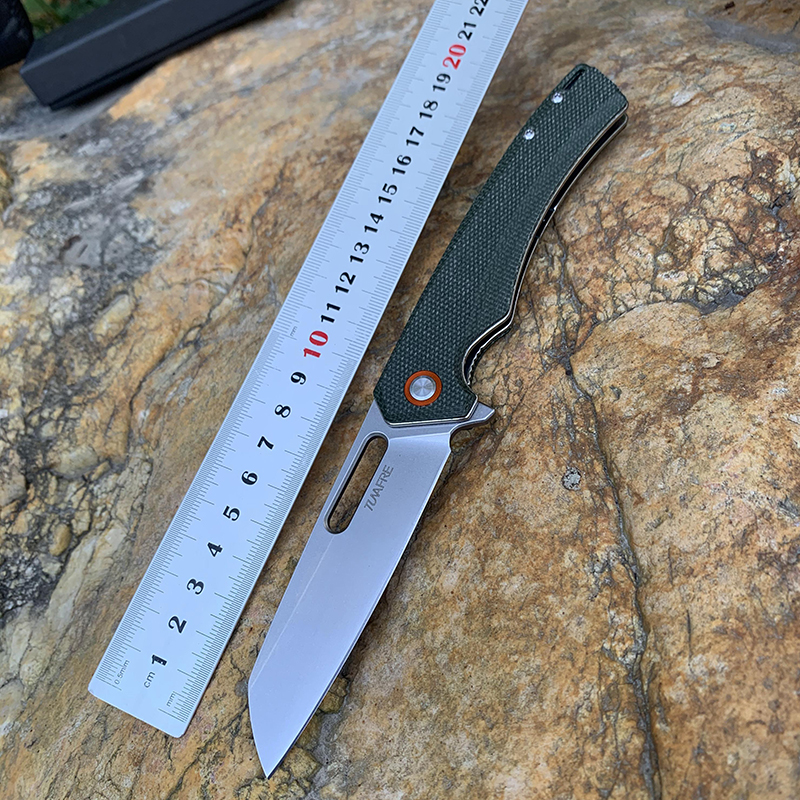 

EDC Tool Folding pocket carry knives D2 Blade High-end linen handle Multi-functional outdoor Camping Hunting Knife