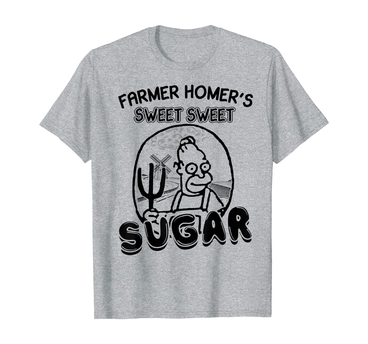 

farmer homer's sweet sweet sugar funny gifts for farmer t-shirt, White;black