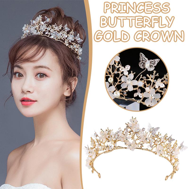

Hair Clips & Barrettes Wedding Headband Beautiful Tiaras Decorative Accessories For Prom Birthday Costume Party Queen And Crowns, Golden;silver