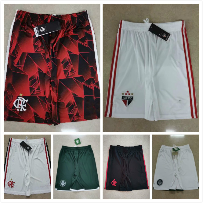 

TOP Thailand 2021 2022 flamengo soccer shorts PATAMÁ GUERRERO DIEGO VINICIUS JR GABRIEL 21 22 flamenco home away third Football pants, 14