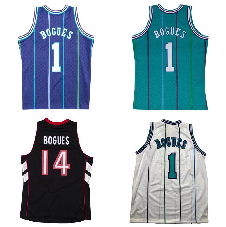

Stitched classic retro Jersey Muggsy Bogues Mitchell and Ness 1992-93 94-95 99-00 Men women youth S-6XL Basketball jerseys, Stitched jersey