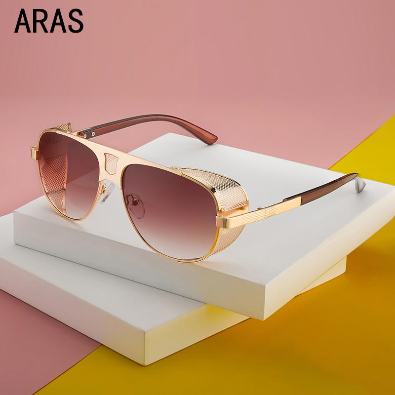 

Men Steampunk Retro Square Sunglasses Stylish Vintage Punk Classic Sun Glasses Designer Eyewear, White;black