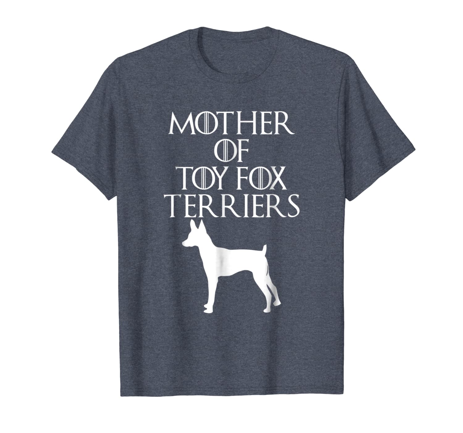 

cute unique white mother of toy fox terriers t-shirt e010784, White;black