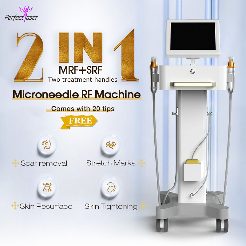 

2021 Radiofrequency beauty equipment for stretch mark removal anti aging Microneedle rf face and body machine