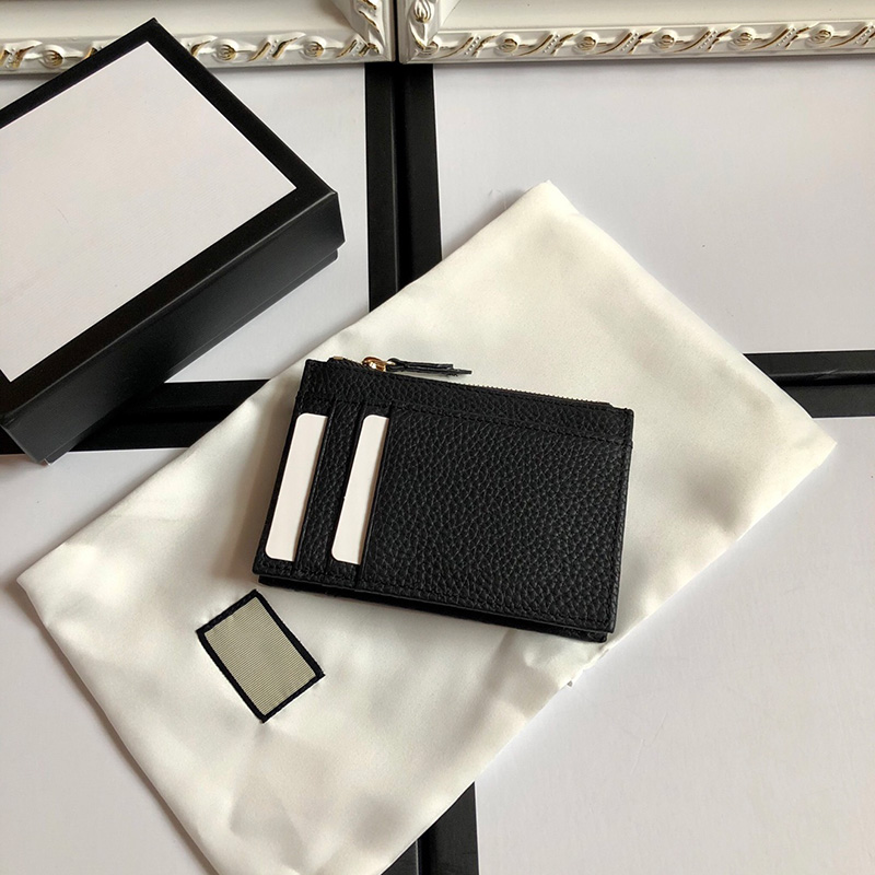 

Top quality luxurys designers key wallets women real Leather square keychain wallet purse card holders mens with box