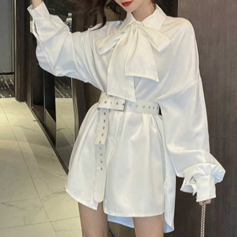 

White Short Skirt Dress Designer Korea Women Slim Long Sleeve Winter Undefined Lady Casual Office Sexy 210604, Balck mini dress