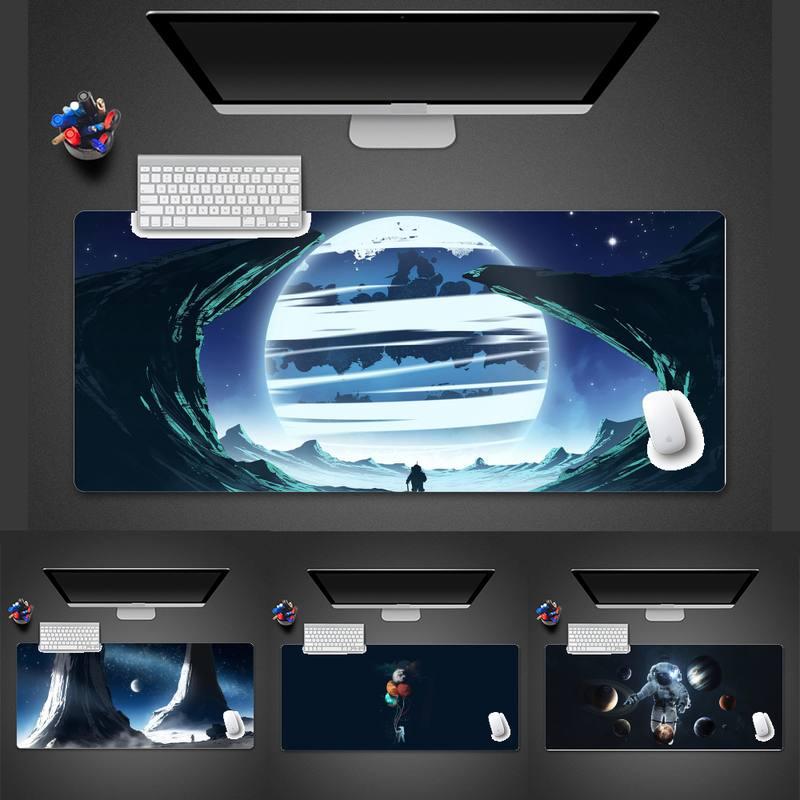

Mouse Pads & Wrist Rests Astronaut Space Locking Edge Pad Game Desk Table Protect Office Work Mat X XL Non-slip Laptop Cushion