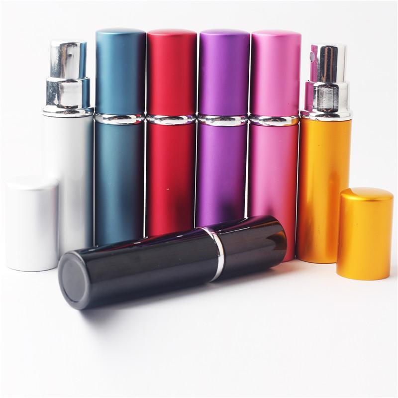 

5ml Smooth Colour Perfume Bottle Mini Portable Travel Refillable Atomizer For Spray With 7 Colours Storage Bottles & Jars