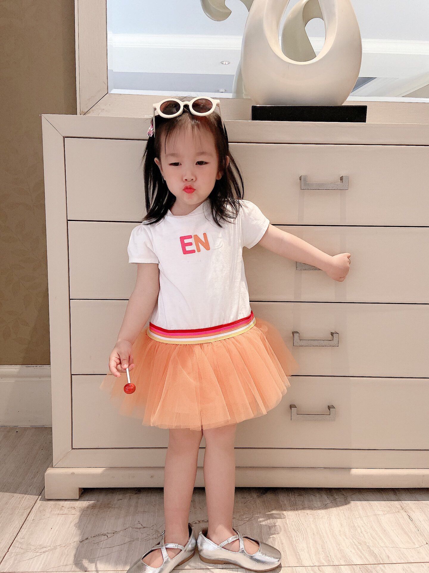 

2021 Summer Baby Girls tutu Dress Cute toddlers Princess Birthday Party Mesh Dresses Costume Toddler Infant Kids Clothing, Red;yellow
