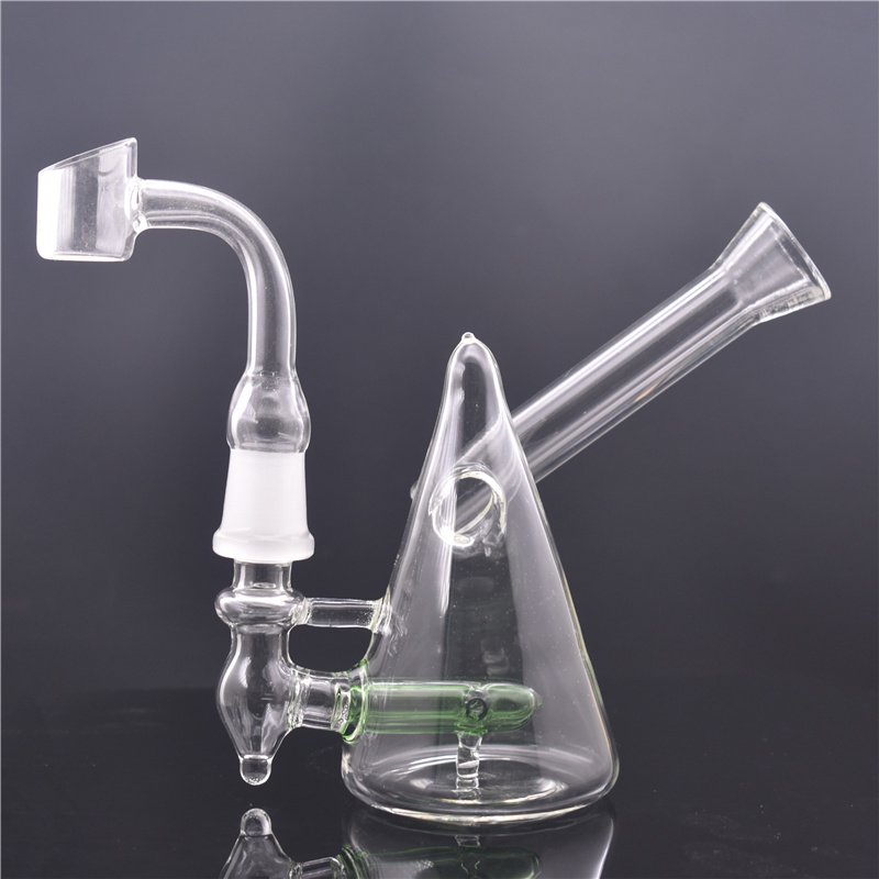 

Vortex New Recycler Dab Rig Wax Water Bong Pipe Heady Klein Bongs banger nail bubbler cyclone beaker glass bong with glass oil burner pipes