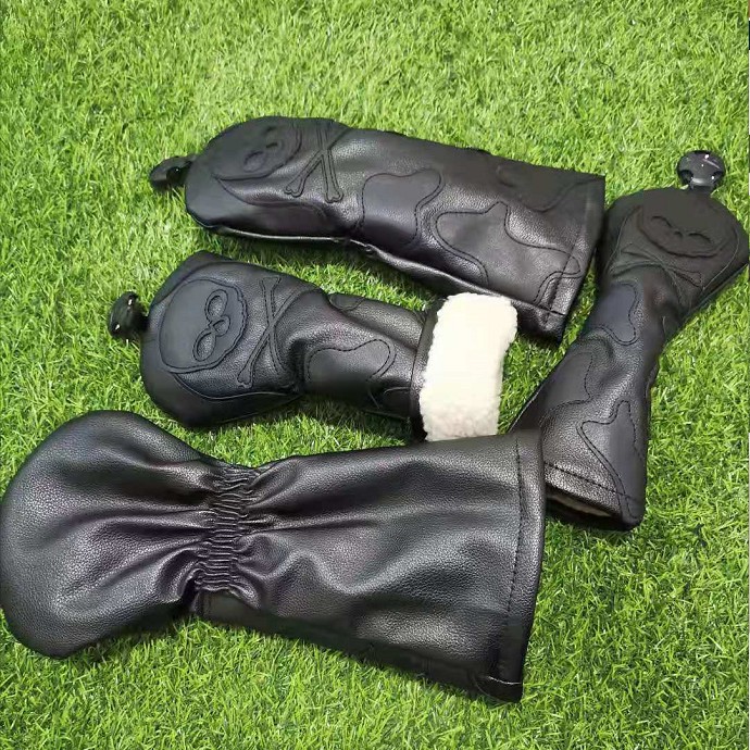 

Matchman Golf Driver Fairway Hybrid Head Cover Crystal PU Golf Putter Cover Many styles