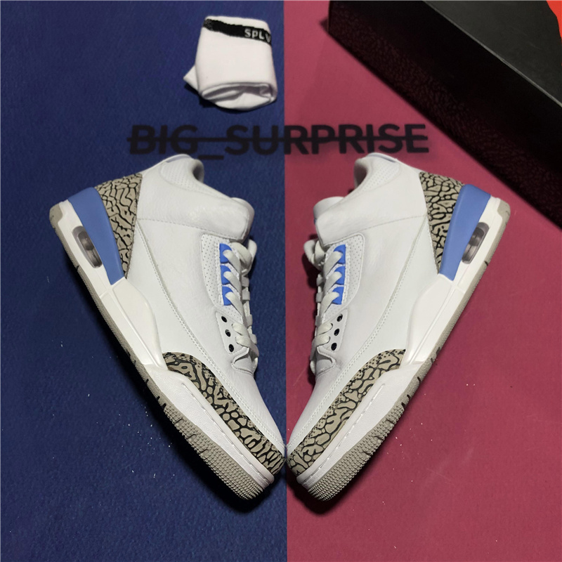 

Top Quality Jumpman 3 Retro Men Basketball Shoes UNC Fragment Red Black White Cement Varsity Royal Flight Mens Sport Trainer Sneaker With Bo, Gifts