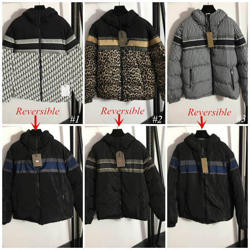 

Women Down Jacket Brand Hooded Cotton Jackets High Quality Classic Men' Snowy Winter Suit Coat Outfit Letter Pattern Reversible Wear, Extra shipping fee