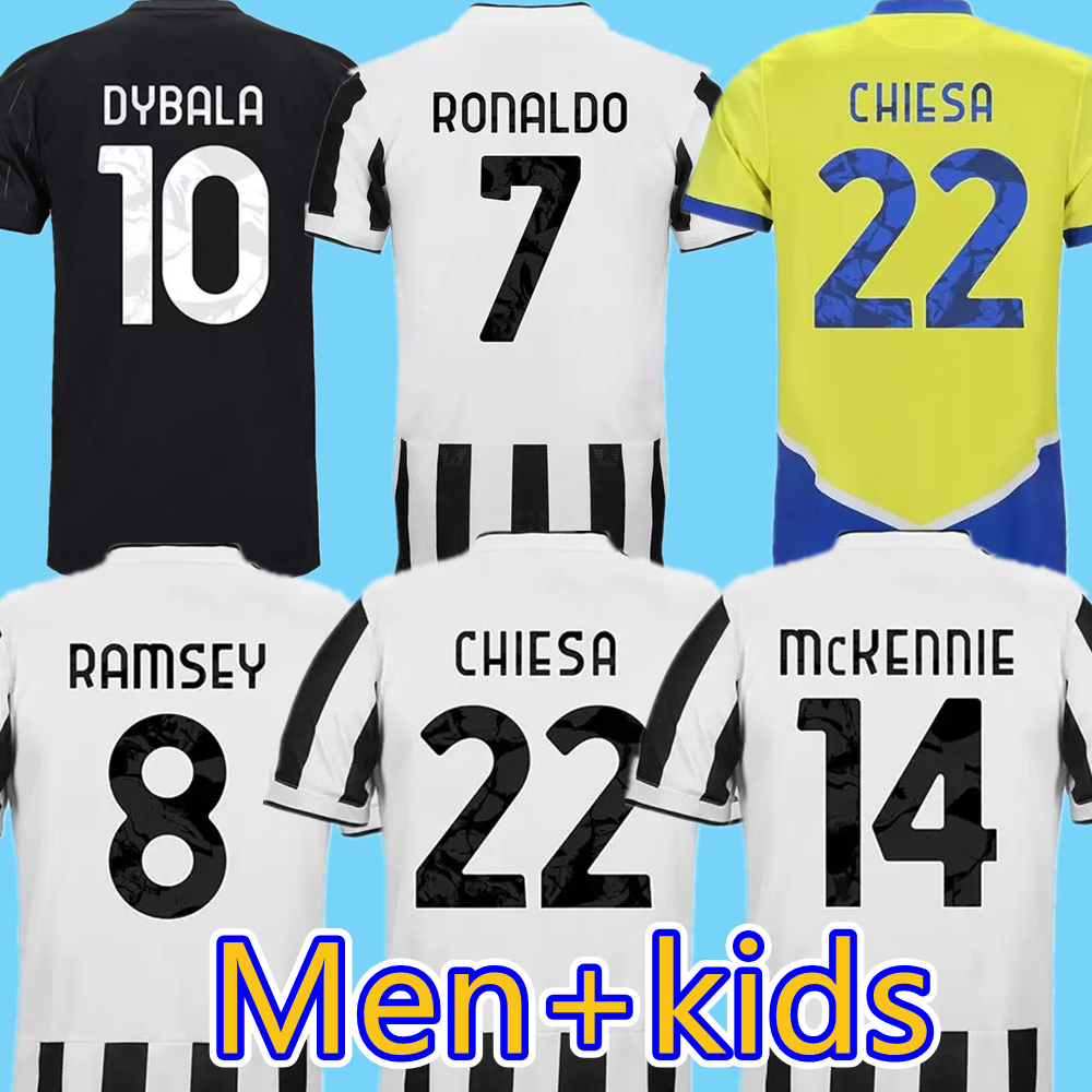 

soccer jerseys 2021 2022 RONALDO DYBALA MORATA CHIESA LOCATELLI McKENNIE football kit shirt 21 22 JUVE chiellini bonucci Men Kids, Third
