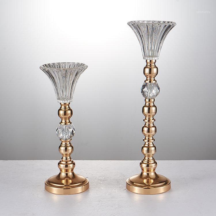 

Party Decoration Export Quality Pattern Mental Acrylic Crystal Flower Arrangement Stands
