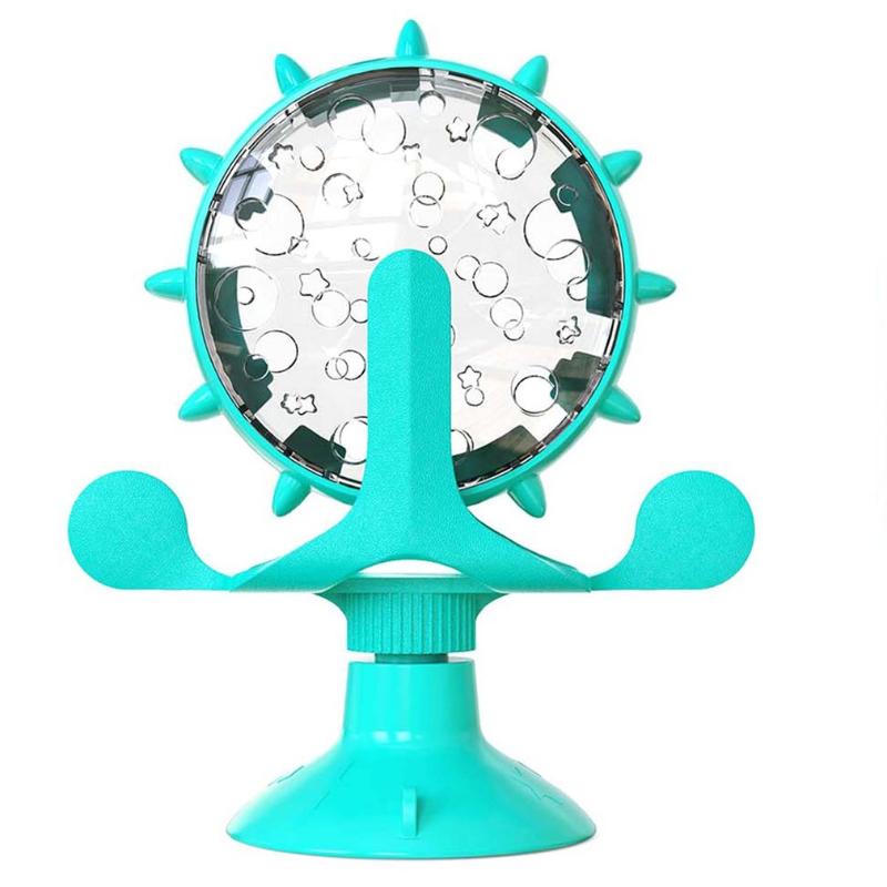 

Rotating Windmill Toy Dispensing Cat With Suction Cup Automatic Toys Safe Spiller