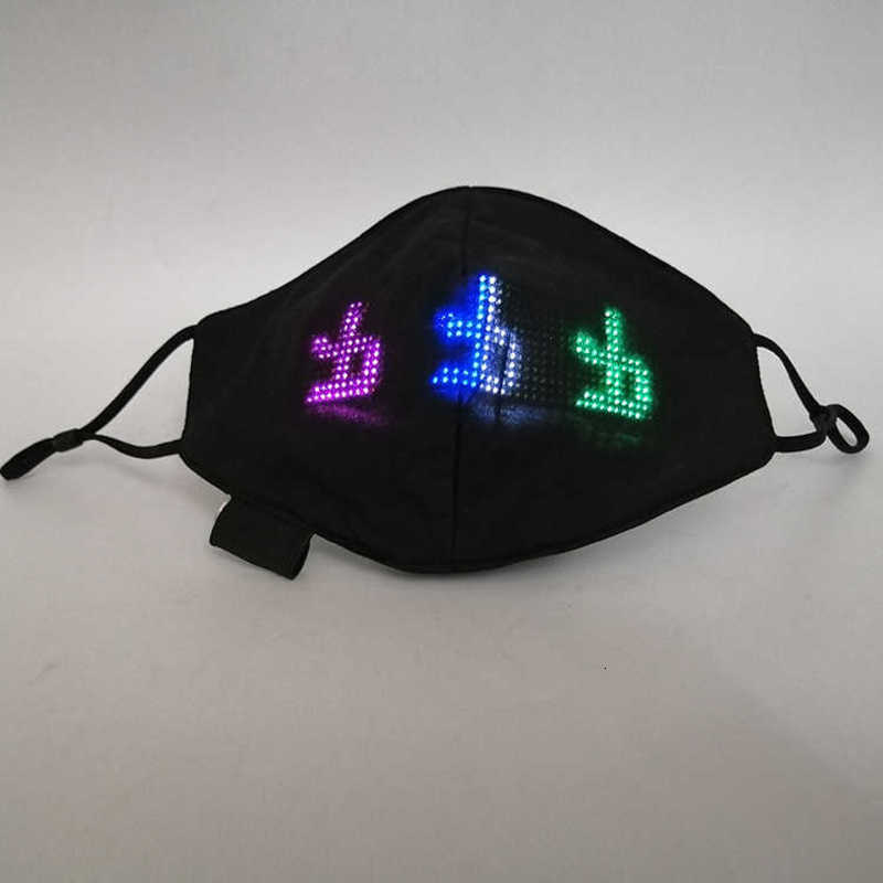

led display screen luminous app controls bluetooth personalized mask editing equipment