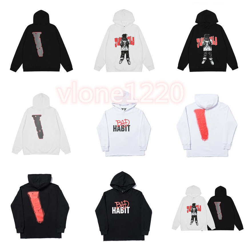 

Mens big v Hip Hop Stylist Hoodies High Quality Long Sleeve vlones Hoodie Men Women Sweatshirts ow of pa white 001, Photo color