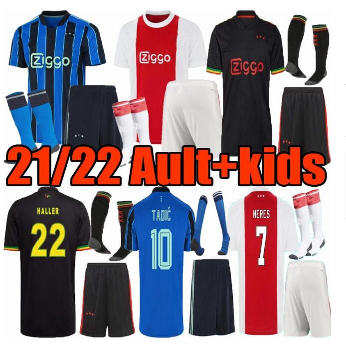

21 22 TADIC BERGHUIS GRAVENBERCH Soccer Jersey Amsterdam KUDUS BLIND HALLER NERES CRUYFF KLAASSEN LITTLE BIRDS Men kids Kits football shirt Camiseta, Blue